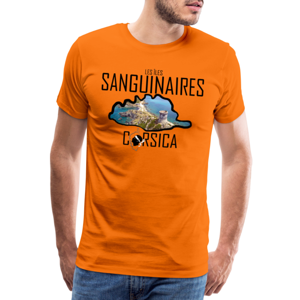T-shirt Premium Homme Les Sanguinaires Corsica - Ochju Ochju orange / S SPOD T-shirt Premium Homme T-shirt Premium Homme Les Sanguinaires Corsica