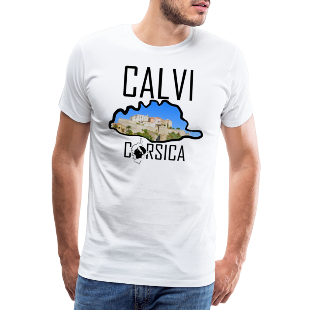 T-shirt Premium Homme Calvi Corsica - Ochju Ochju blanc / S SPOD T-shirt Premium Homme T-shirt Premium Homme Calvi Corsica