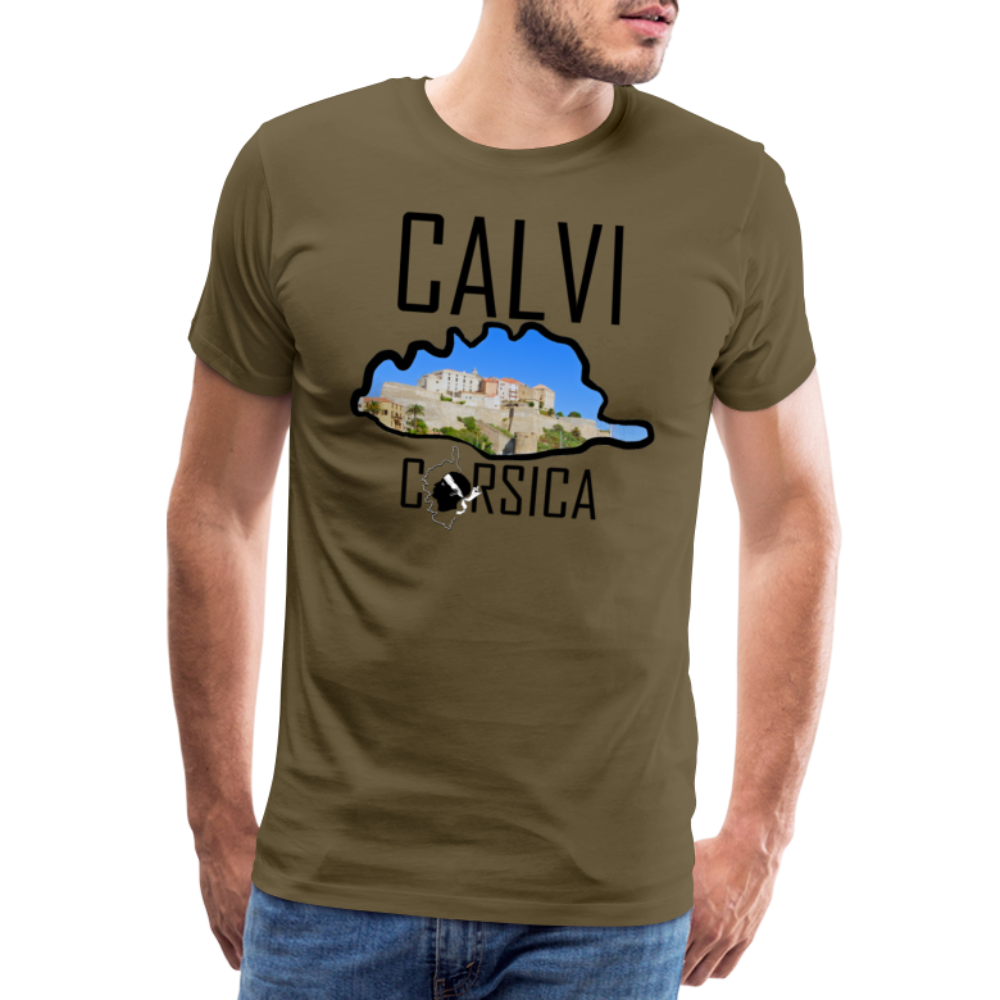 T-shirt Premium Homme Calvi Corsica - Ochju Ochju kaki / S SPOD T-shirt Premium Homme T-shirt Premium Homme Calvi Corsica