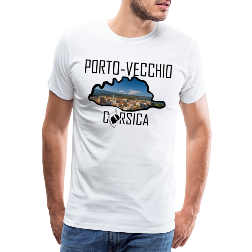 T-shirt Premium Homme Porto-Vecchio Corsica - Ochju Ochju blanc / S SPOD T-shirt Premium Homme T-shirt Premium Homme Porto-Vecchio Corsica