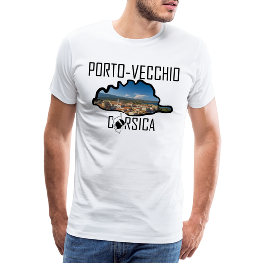 T-shirt Premium Homme Porto-Vecchio Corsica - Ochju Ochju blanc / S SPOD T-shirt Premium Homme T-shirt Premium Homme Porto-Vecchio Corsica