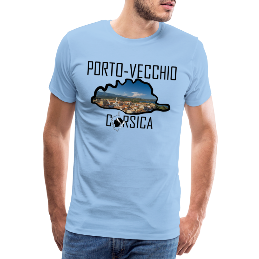 T-shirt Premium Homme Porto-Vecchio Corsica - Ochju Ochju ciel / S SPOD T-shirt Premium Homme T-shirt Premium Homme Porto-Vecchio Corsica
