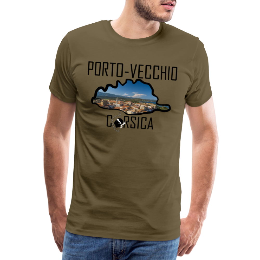 T-shirt Premium Homme Porto-Vecchio Corsica - Ochju Ochju kaki / S SPOD T-shirt Premium Homme T-shirt Premium Homme Porto-Vecchio Corsica