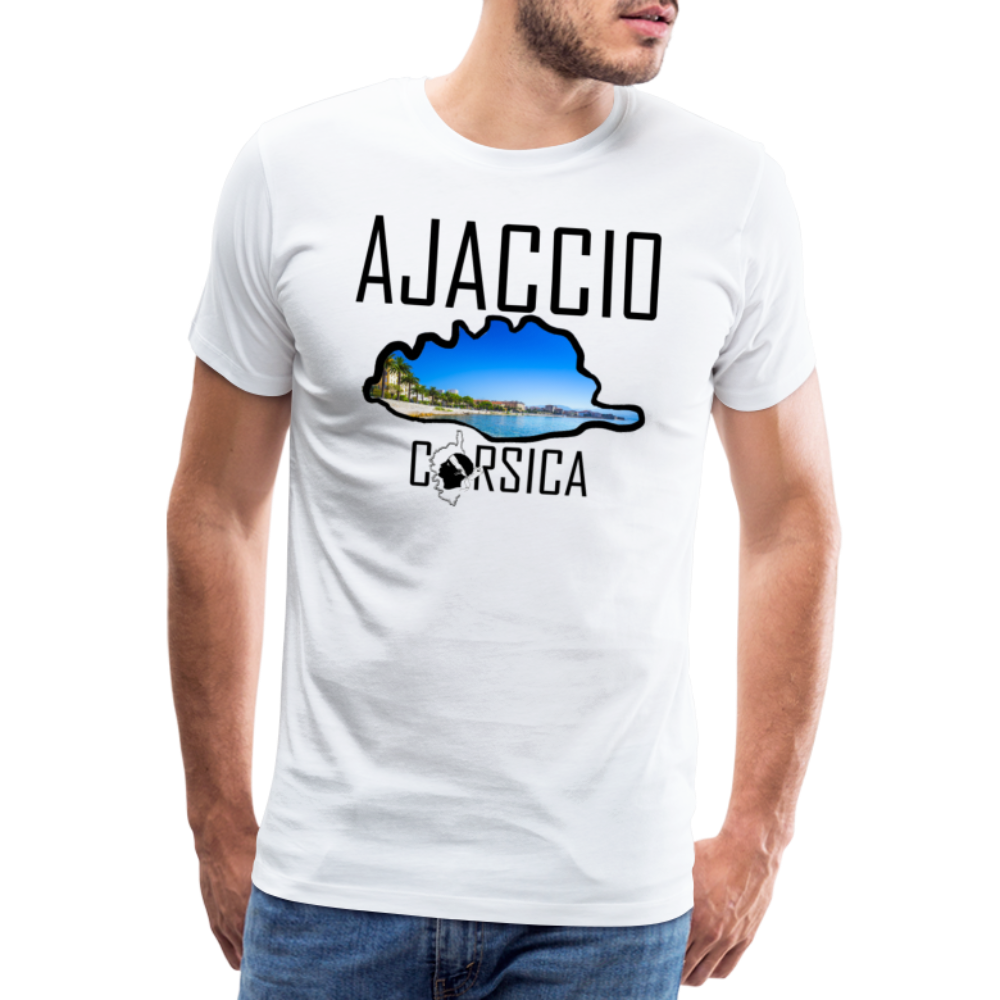 T-shirt Premium Homme Ajaccio Corsica - Ochju Ochju blanc / S SPOD T-shirt Premium Homme T-shirt Premium Homme Ajaccio Corsica