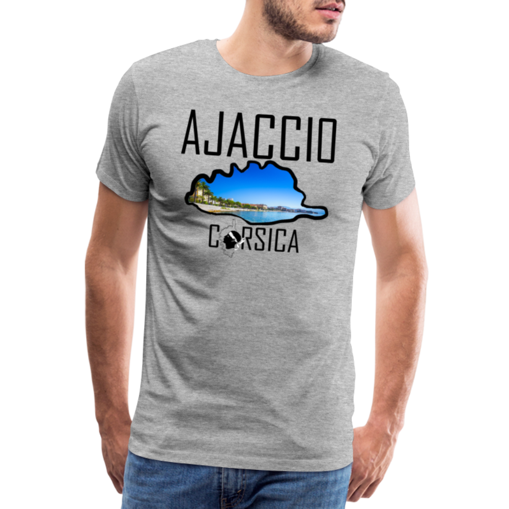 T-shirt Premium Homme Ajaccio Corsica - Ochju Ochju gris chiné / S SPOD T-shirt Premium Homme T-shirt Premium Homme Ajaccio Corsica