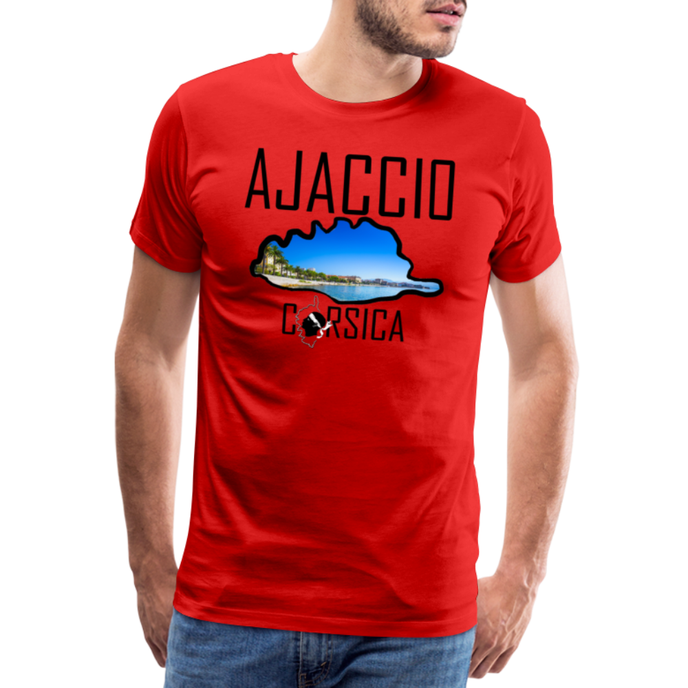 T-shirt Premium Homme Ajaccio Corsica - Ochju Ochju rouge / S SPOD T-shirt Premium Homme T-shirt Premium Homme Ajaccio Corsica