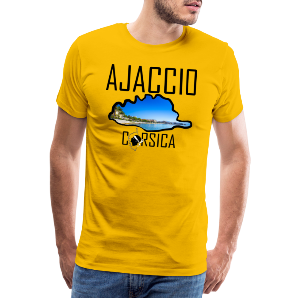 T-shirt Premium Homme Ajaccio Corsica - Ochju Ochju jaune soleil / S SPOD T-shirt Premium Homme T-shirt Premium Homme Ajaccio Corsica