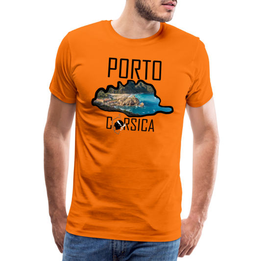 T-shirt Premium Homme Porto Corsica - Ochju Ochju orange / S SPOD T-shirt Premium Homme T-shirt Premium Homme Porto Corsica