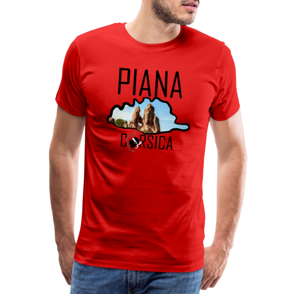 T-shirt Premium Homme Piana Corsica - Ochju Ochju rouge / S SPOD T-shirt Premium Homme T-shirt Premium Homme Piana Corsica