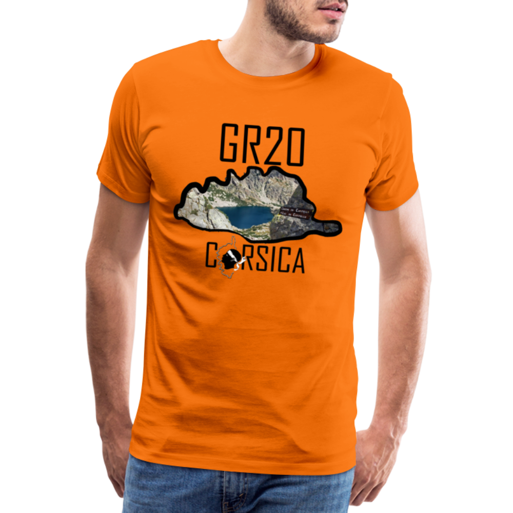 T-shirt Premium Homme GR20 Corsica - Ochju Ochju orange / S SPOD T-shirt Premium Homme T-shirt Premium Homme GR20 Corsica