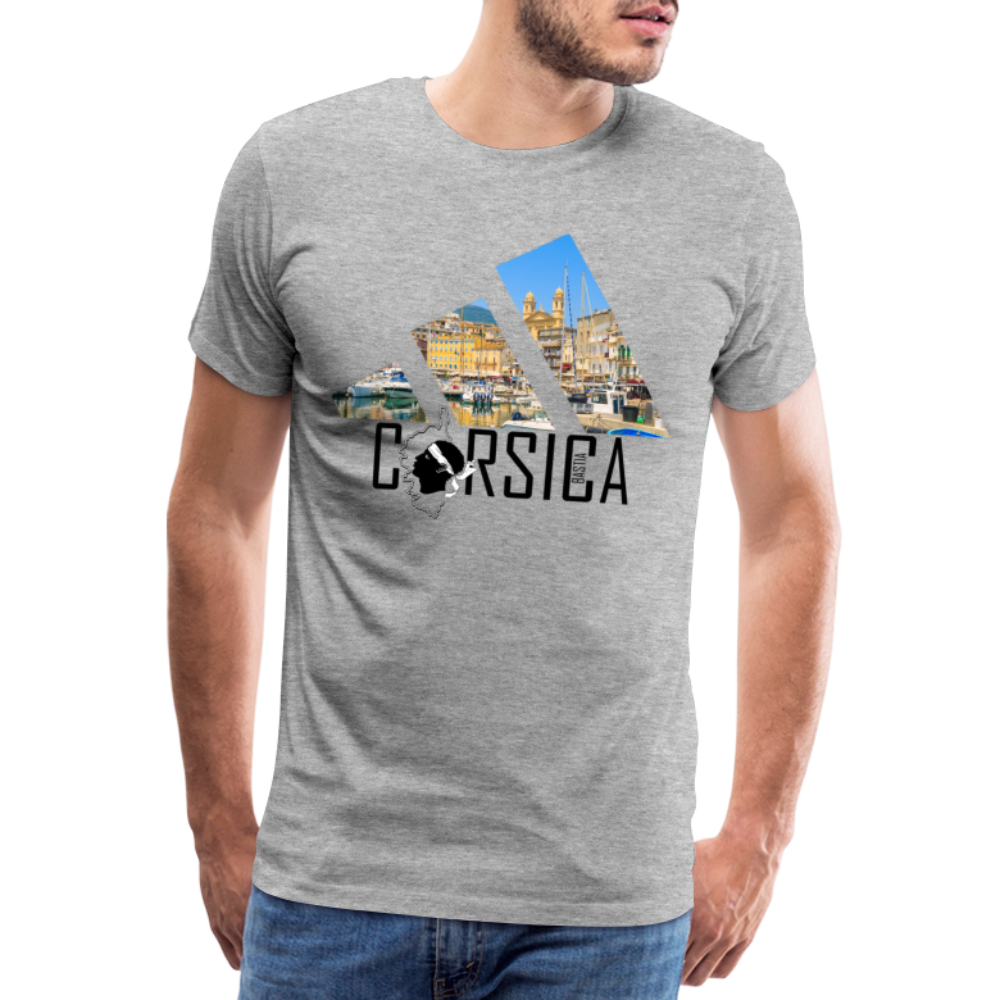 T-shirt Premium Homme Bastia Corsica - Ochju Ochju gris chiné / S SPOD T-shirt Premium Homme T-shirt Premium Homme Bastia Corsica