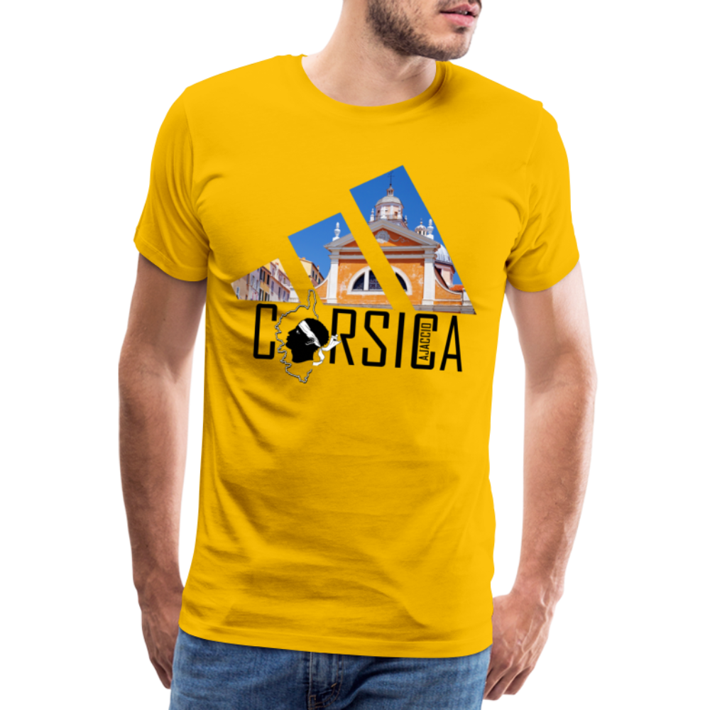 T-shirt Premium Homme Ajaccio Corsica - Ochju Ochju jaune soleil / S SPOD T-shirt Premium Homme T-shirt Premium Homme Ajaccio Corsica