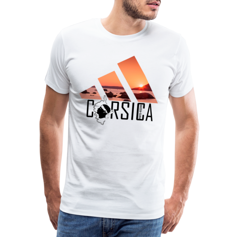 T-shirt Premium Homme Porto-Vecchio corsica - Ochju Ochju blanc / S SPOD T-shirt Premium Homme T-shirt Premium Homme Porto-Vecchio corsica