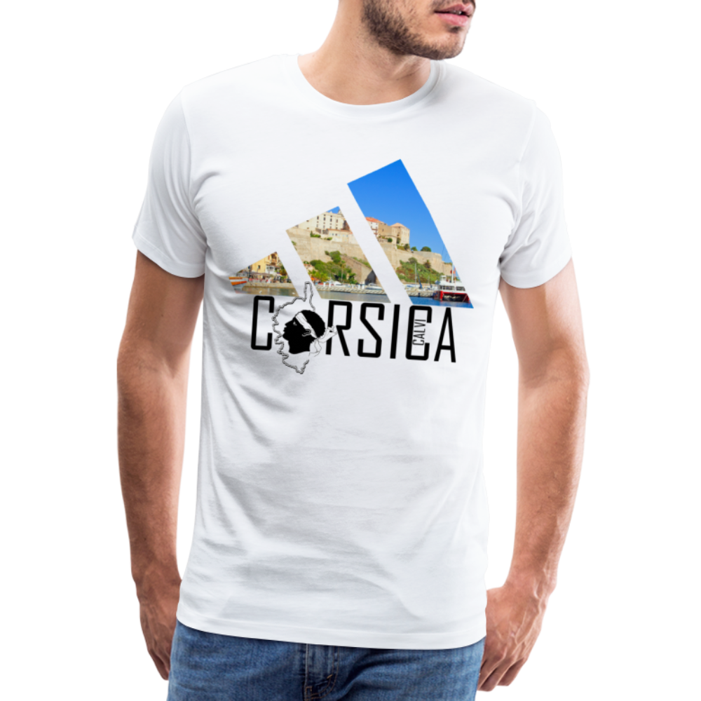 T-shirt Premium Homme Calvi Corsica - Ochju Ochju blanc / S SPOD T-shirt Premium Homme T-shirt Premium Homme Calvi Corsica