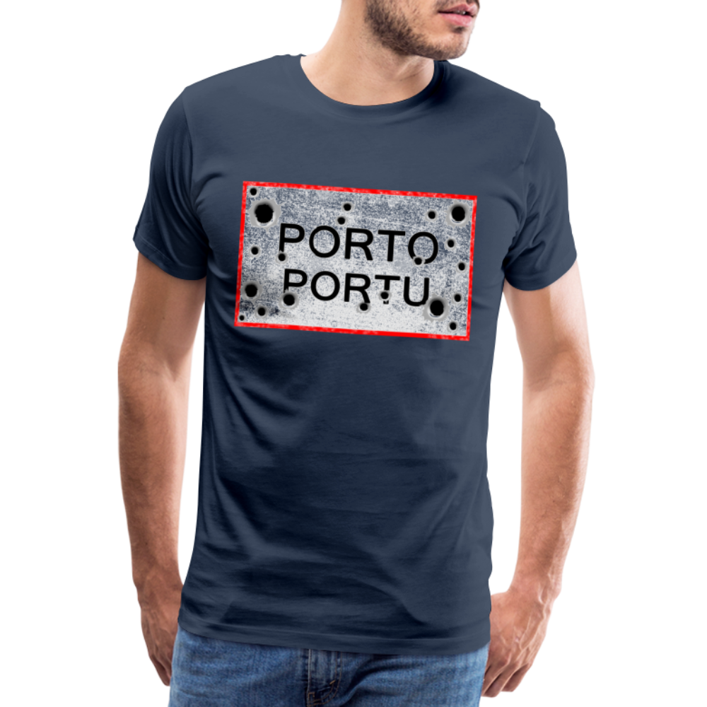 T-shirt Panneau Corse Porto - Ochju Ochju bleu marine / S SPOD T-shirt Premium Homme T-shirt Panneau Corse Porto