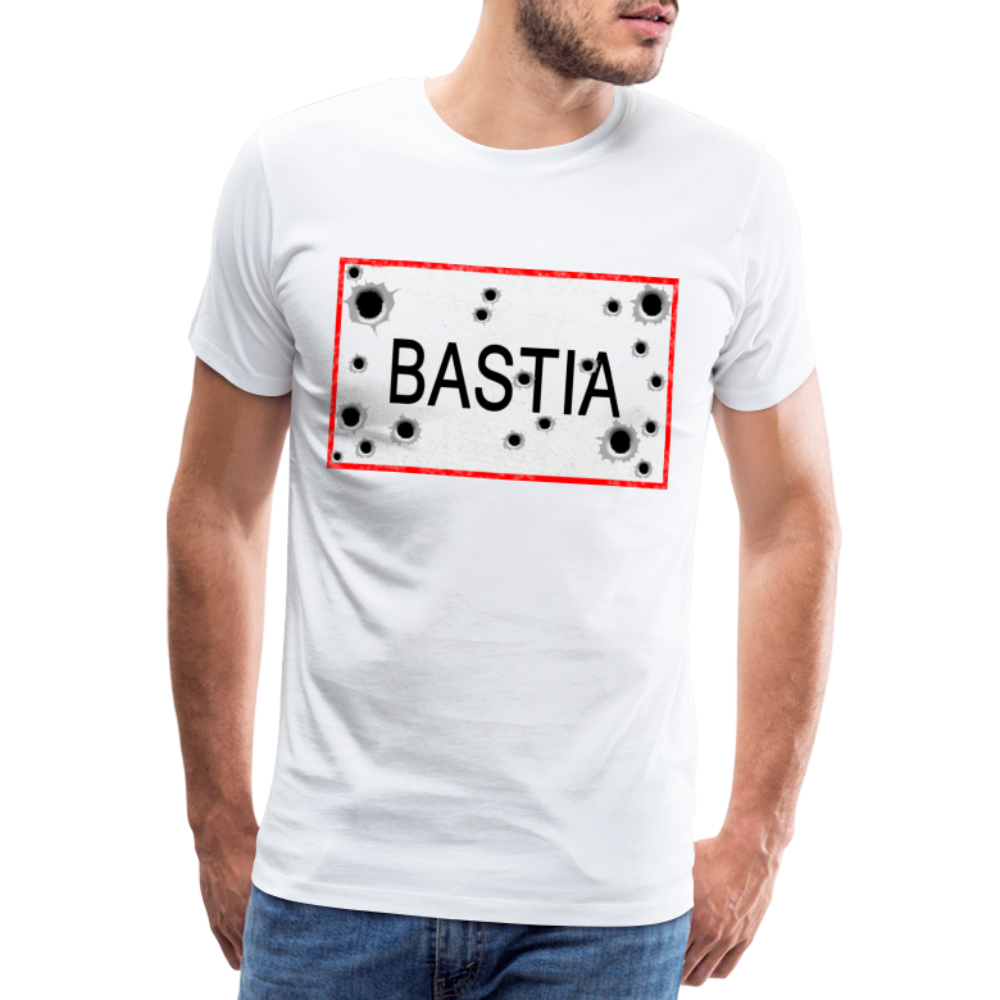 T-shirt Panneau Corse Bastia - Ochju Ochju blanc / S SPOD T-shirt Premium Homme T-shirt Panneau Corse Bastia