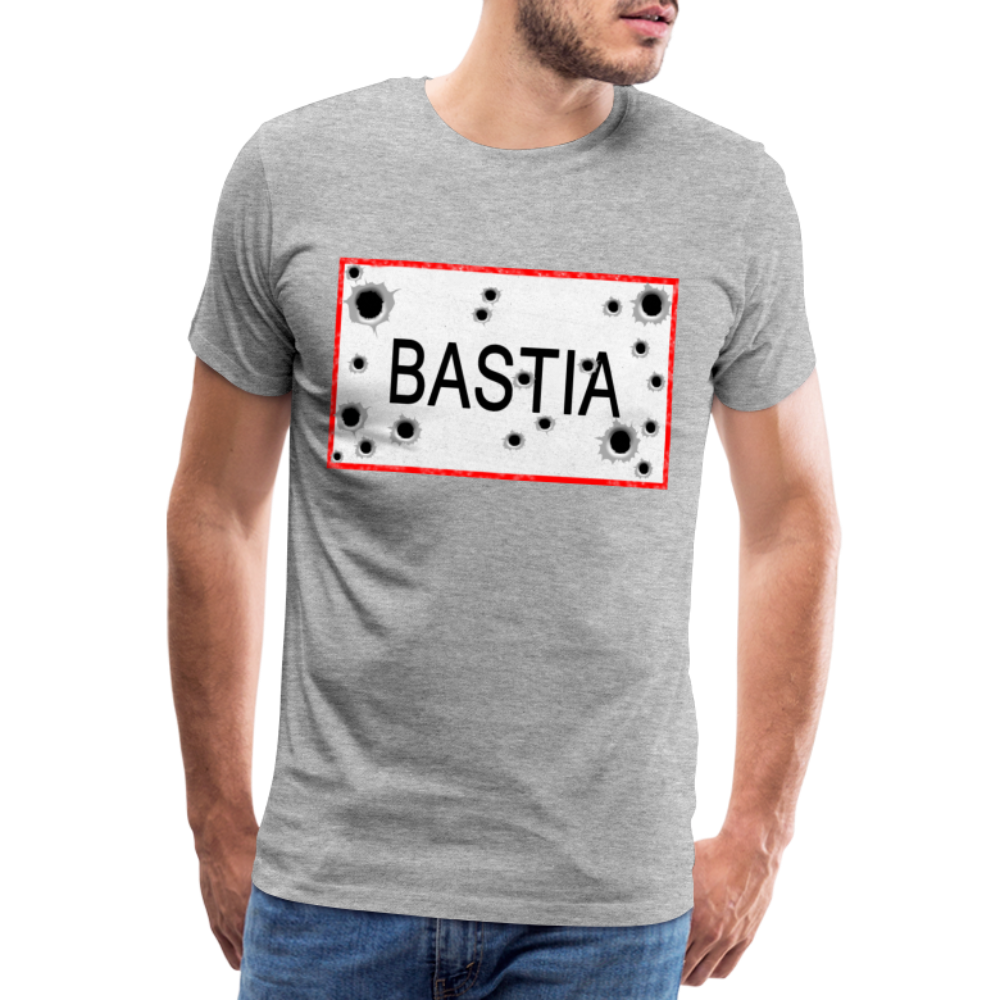T-shirt Panneau Corse Bastia - Ochju Ochju gris chiné / S SPOD T-shirt Premium Homme T-shirt Panneau Corse Bastia