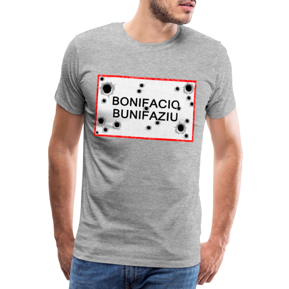 T-shirt Panneau Corse Bonifacio - Ochju Ochju gris chiné / S SPOD T-shirt Premium Homme T-shirt Panneau Corse Bonifacio