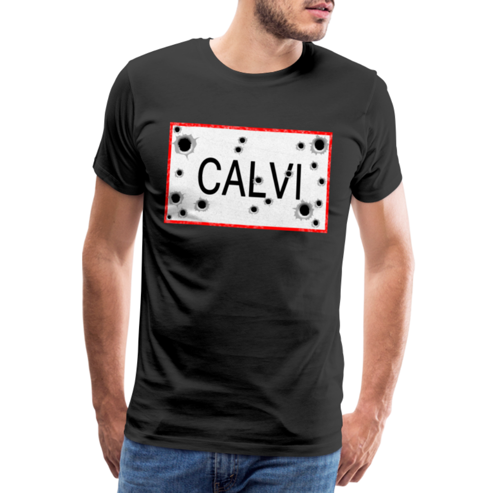 T-shirt Panneau Corse Calvi - Ochju Ochju noir / S SPOD T-shirt Premium Homme T-shirt Panneau Corse Calvi
