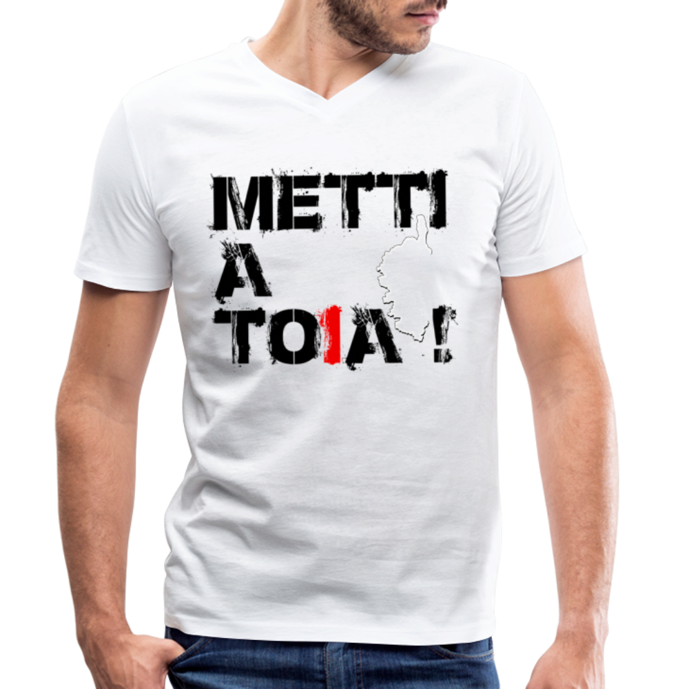 T-shirt H bio col V Metti A Toia ! - Ochju Ochju blanc / S SPOD T-shirt bio col V Stanley & Stella Homme T-shirt H bio col V Metti A Toia !
