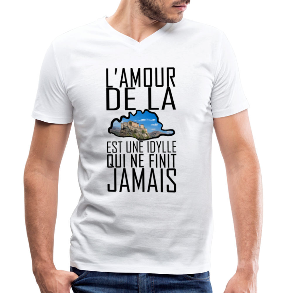 T-shirt H bio col V L'Amour de la Corse - Ochju Ochju S SPOD T-shirt bio col V Stanley & Stella Homme T-shirt H bio col V L'Amour de la Corse