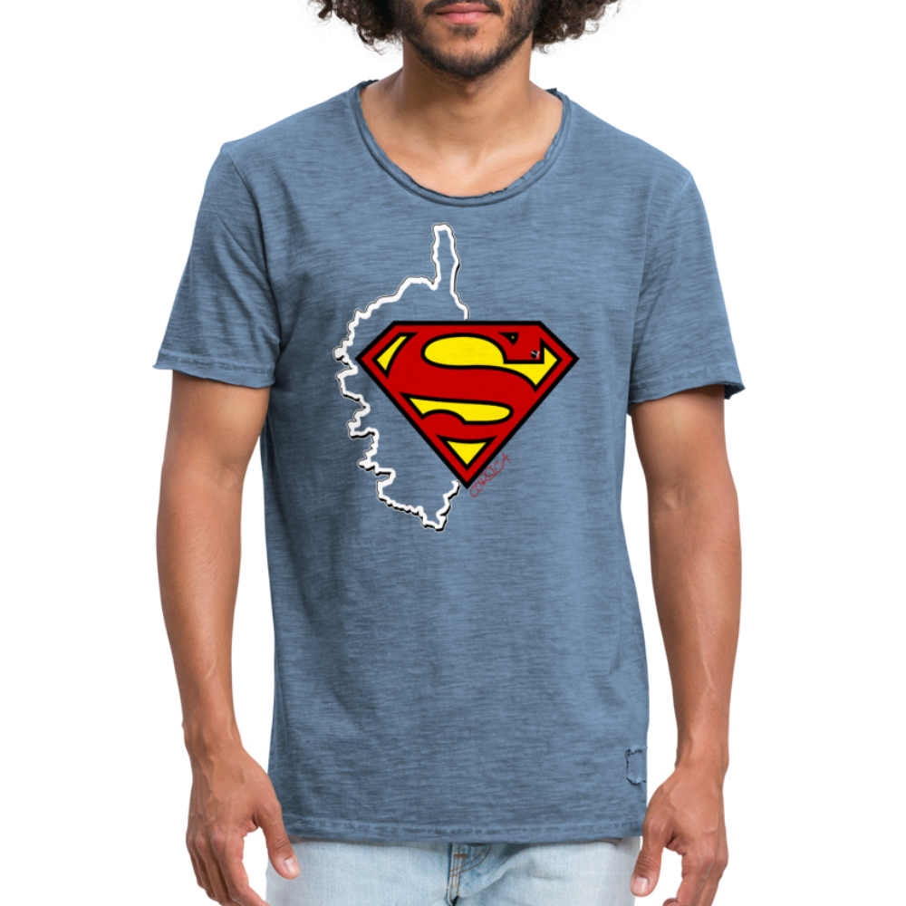 T-Shirts Vintages Superman Corse - Ochju Ochju vintage bleu jeans / S SPOD T-shirt vintage Homme T-Shirts Vintages Superman Corse