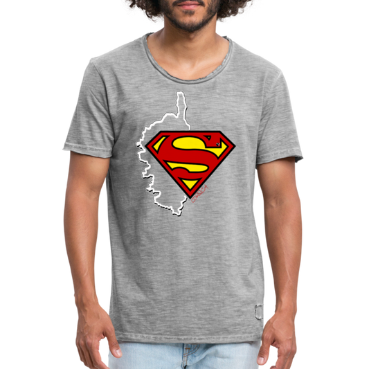 T-Shirts Vintages Superman Corse - Ochju Ochju vintage gris / S SPOD T-shirt vintage Homme T-Shirts Vintages Superman Corse