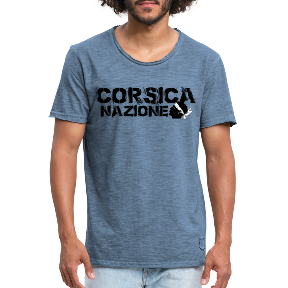 T-Shirts Vintages Corsica Nazione - Ochju Ochju vintage bleu jeans / S SPOD T-shirt vintage Homme T-Shirts Vintages Corsica Nazione