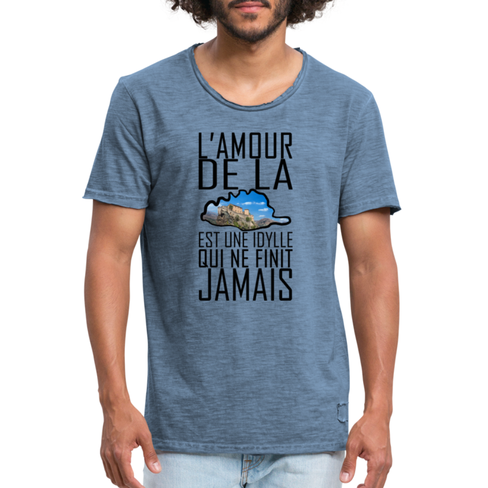 T-Shirts Vintages L'Amour de la Corse - Ochju Ochju vintage bleu jeans / S SPOD T-shirt vintage Homme T-Shirts Vintages L'Amour de la Corse