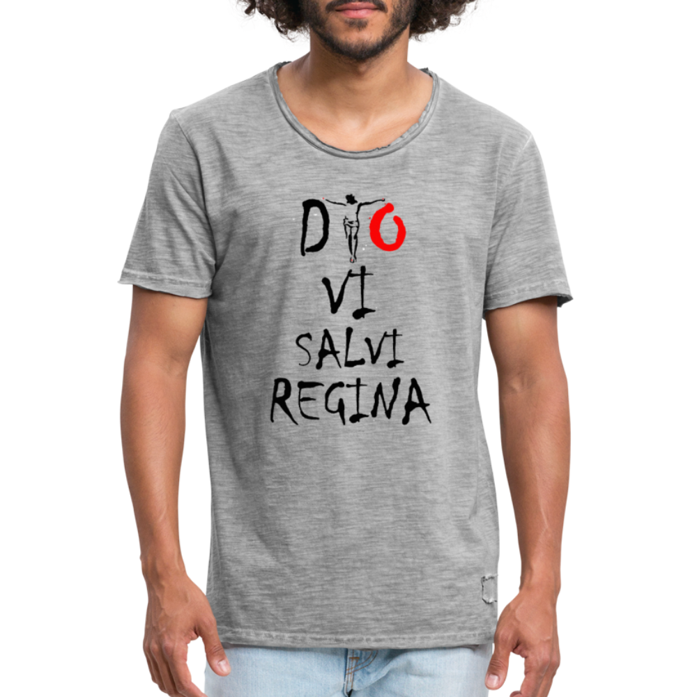 T-Shirts Vintages Dio Vi Salvi Regina - Ochju Ochju vintage gris / S SPOD T-shirt vintage Homme T-Shirts Vintages Dio Vi Salvi Regina