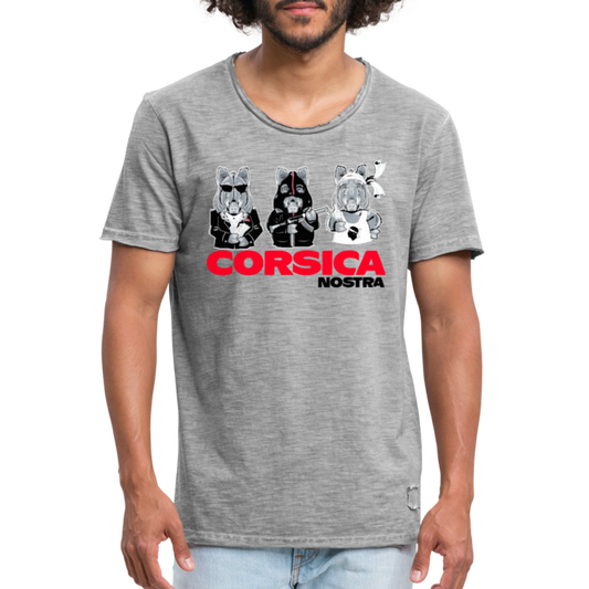 T-Shirts Vintages Corsica Nostra - Ochju Ochju vintage gris / S SPOD T-shirt vintage Homme T-Shirts Vintages Corsica Nostra