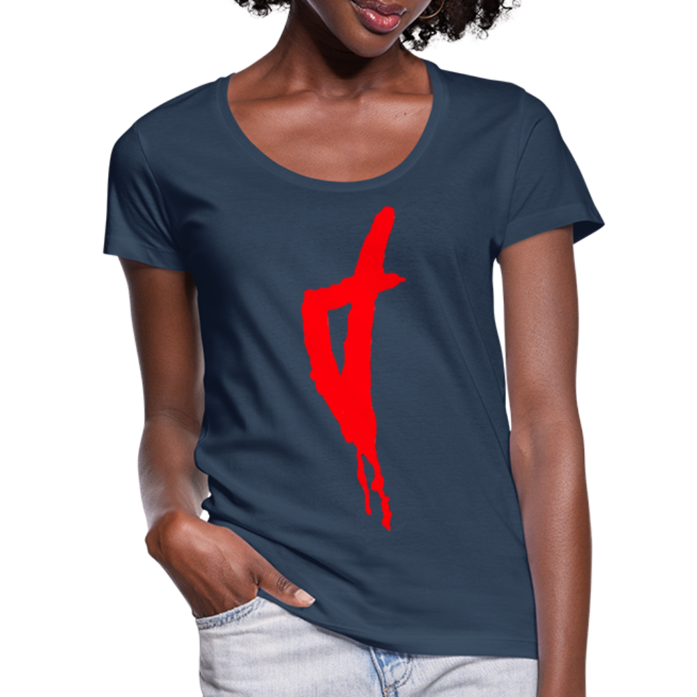 T-shirt col U Femme Corse Rouge - Ochju Ochju bleu marine / S SPOD T-shirt col U Femme T-shirt col U Femme Corse Rouge