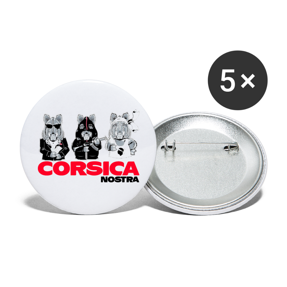 Lot de 5 badges (32 mm) Corsica Nostra - Ochju Ochju taille unique SPOD Lot de 5 moyens badges (32 mm) Lot de 5 badges (32 mm) Corsica Nostra