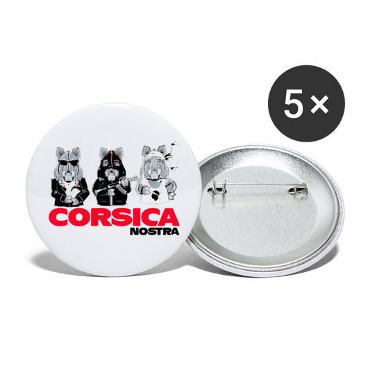 Lot de 5 badges (32 mm) Corsica Nostra - Ochju Ochju taille unique SPOD Lot de 5 moyens badges (32 mm) Lot de 5 badges (32 mm) Corsica Nostra