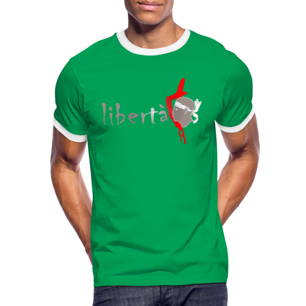 T-shirt Sport Libertà - Ochju Ochju vert/blanc / M SPOD T-shirt contrasté Homme T-shirt Sport Libertà
