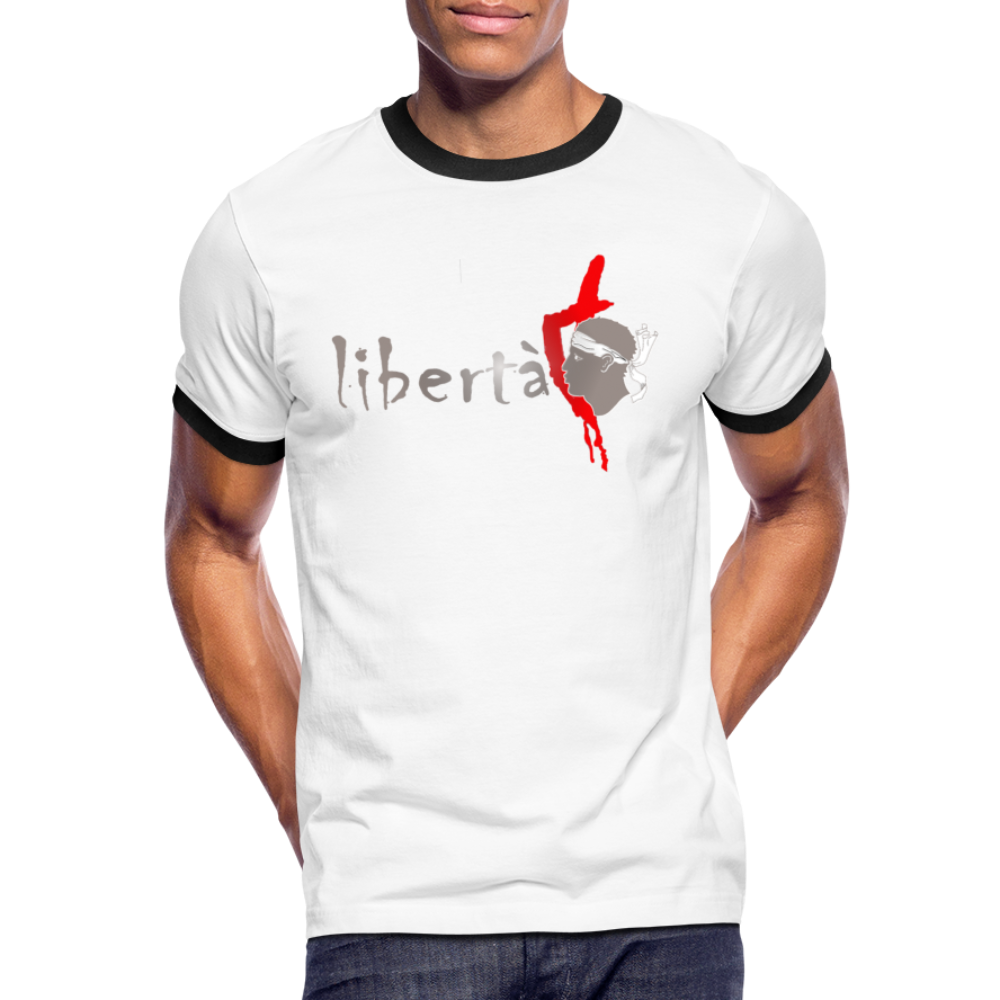 T-shirt Sport Libertà - Ochju Ochju blanc/noir / M SPOD T-shirt contrasté Homme T-shirt Sport Libertà