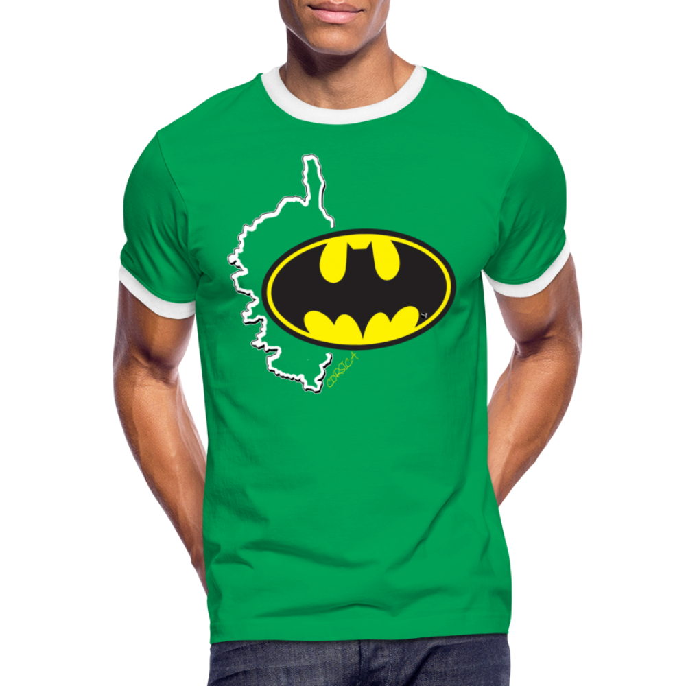 T-shirt Sport Batman - Ochju Ochju vert/blanc / M SPOD T-shirt contrasté Homme T-shirt Sport Batman