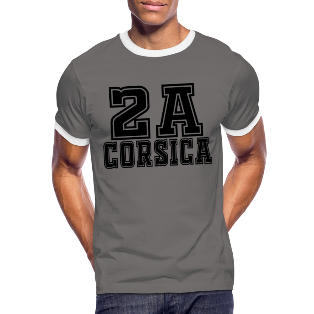 T-shirt Sport 2A Corsica - Ochju Ochju gris souris/blanc / M SPOD T-shirt contrasté Homme T-shirt Sport 2A Corsica