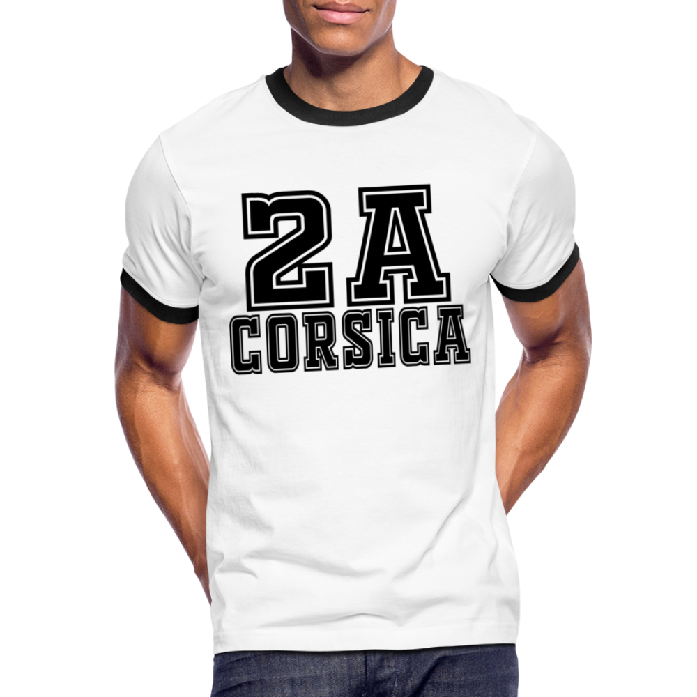 T-shirt Sport 2A Corsica - Ochju Ochju blanc/noir / M SPOD T-shirt contrasté Homme T-shirt Sport 2A Corsica
