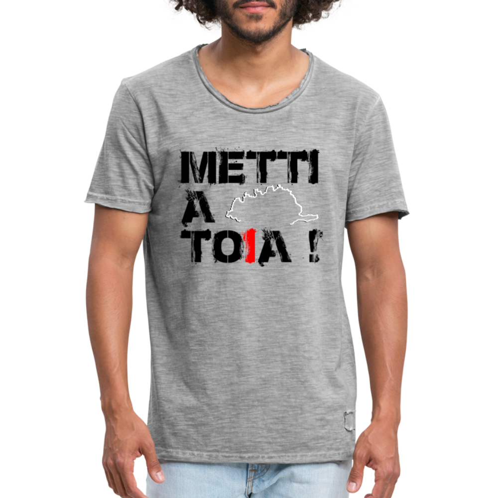 T-shirt vintage Homme Metti a Toia ! - Ochju Ochju vintage gris / S SPOD T-shirt vintage Homme T-shirt vintage Homme Metti a Toia !
