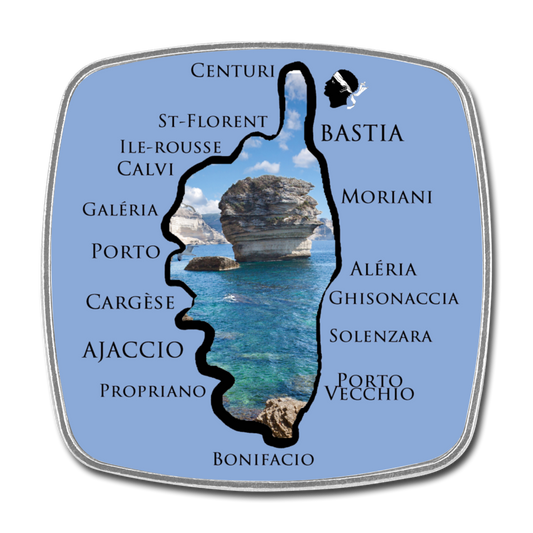 Magnet carré Bonifacio Corsica - Ochju Ochju taille unique SPOD Magnet carré Magnet carré Bonifacio Corsica
