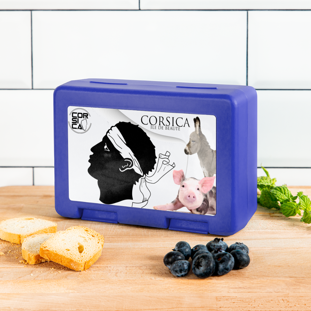 Boîte à goûter Âne et Cochon Corses - Ochju Ochju bleu royal SPOD Boîte à goûter. Boîte à goûter Âne et Cochon Corses