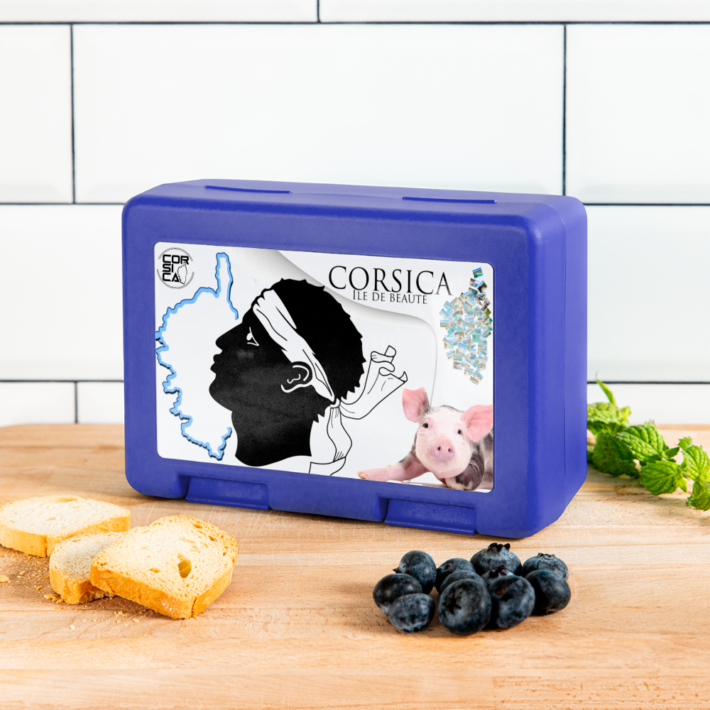 Boîte à goûter Cochon Corse - Ochju Ochju bleu royal SPOD Boîte à goûter. Boîte à goûter Cochon Corse
