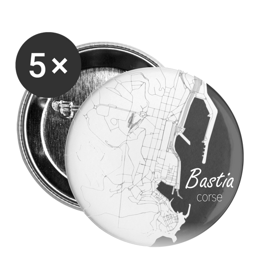 Lot de 5 badges (32 mm) Bastia - Ochju Ochju taille unique SPOD Lot de 5 moyens badges (32 mm) Lot de 5 badges (32 mm) Bastia