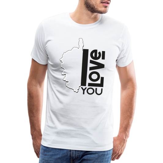 T-shirt Premium Homme I Love You - Ochju Ochju blanc / S SPOD T-shirt Premium Homme T-shirt Premium Homme I Love You