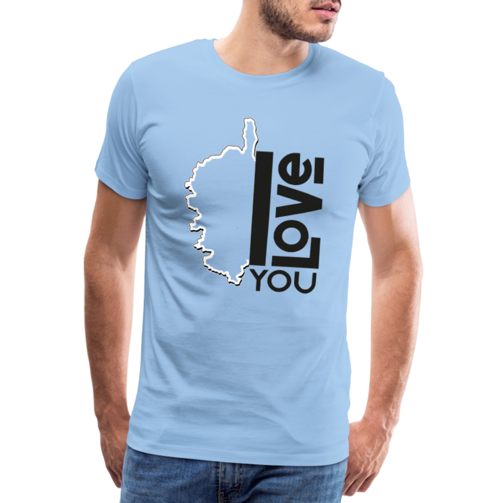 T-shirt Premium Homme I Love You - Ochju Ochju ciel / S SPOD T-shirt Premium Homme T-shirt Premium Homme I Love You