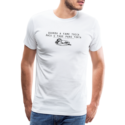 T-shirt Premium Homme Quandu a Fame Tocca - Ochju Ochju blanc / S SPOD T-shirt Premium Homme T-shirt Premium Homme Quandu a Fame Tocca