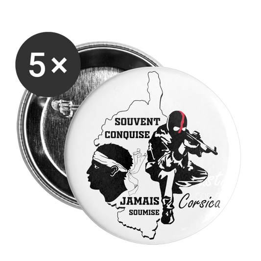 Lot de 5 badges (32 mm) Souvent Conquise Jamais Soumise - Ochju Ochju taille unique SPOD Lot de 5 moyens badges (32 mm) Lot de 5 badges (32 mm) Souvent Conquise Jamais Soumise