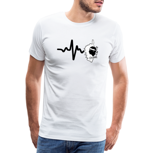 T-shirt Premium Homme Electro Corse - Ochju Ochju blanc / S SPOD T-shirt Premium Homme T-shirt Premium Homme Electro Corse