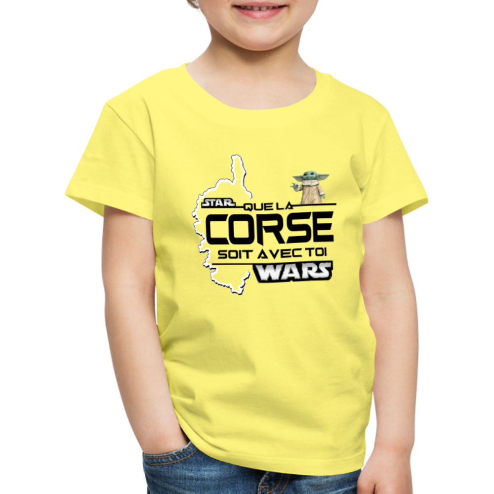 T-shirt Premium Enfant Que la Corse Soit Avec Toi - Ochju Ochju jaune / 98/104 (2 ans) SPOD T-shirt Premium Enfant T-shirt Premium Enfant Que la Corse Soit Avec Toi